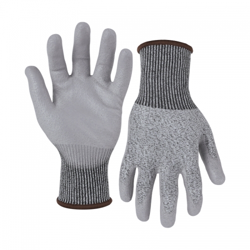 13G cut B/A2 PU palm coated gloves