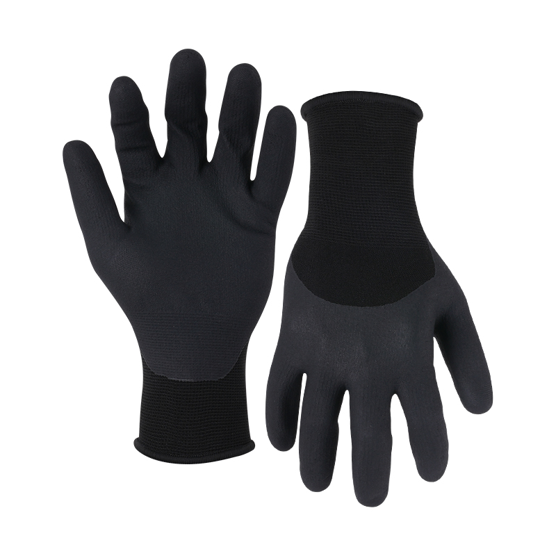 15G nylon/spandex shell NexiFoam half coated gloves
