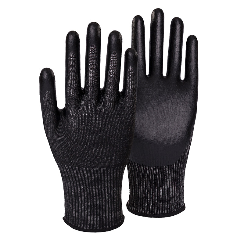 13G cut D/A4 DexiFoam palm coated gloves - Steel