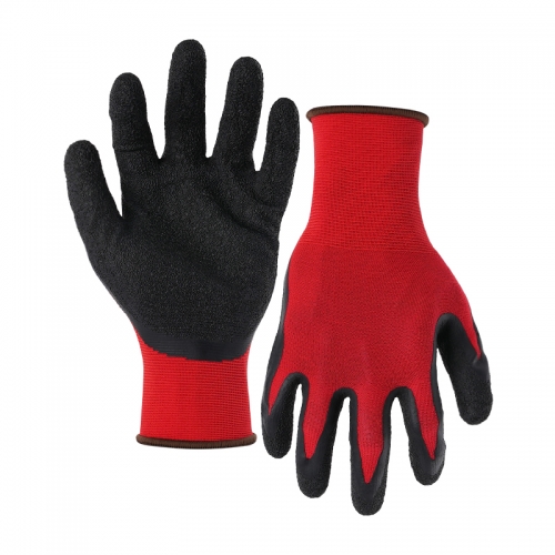 15G nylon shell latex crinkle palm coated