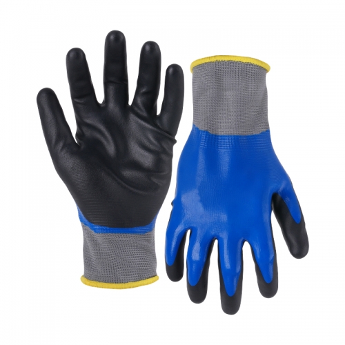 13G nylon shell DexiFoam double coated gloves(fully/palm)