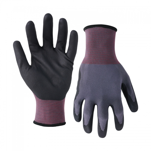 15G rPET/spandex shell DexiFoam Ultra palm coated gloves