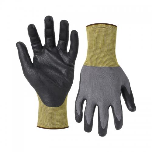 18G ANSI A9 UNIQFLEX palm coated gloves - Tungsten free