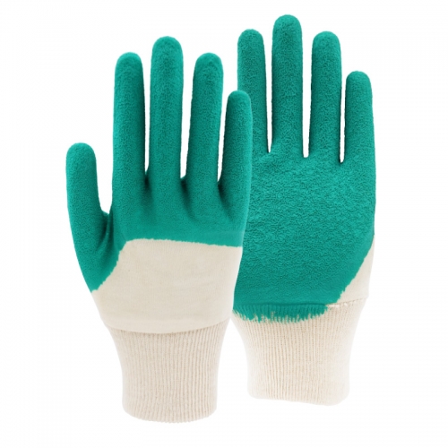 Interlock liner shell latex crinkle half coated